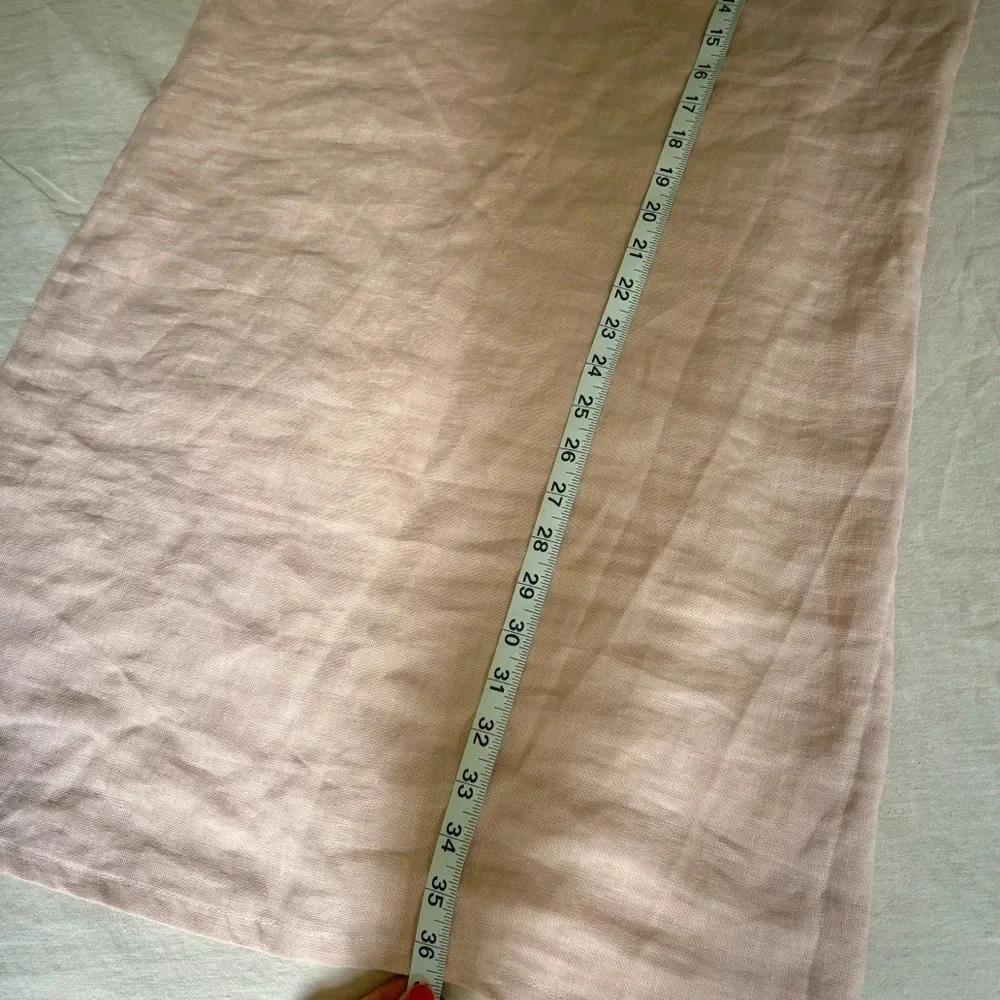 Linen dress from Meetra Linen (Etsy shop) size M coastal cottage vacation summer - Picture 9 of 10
